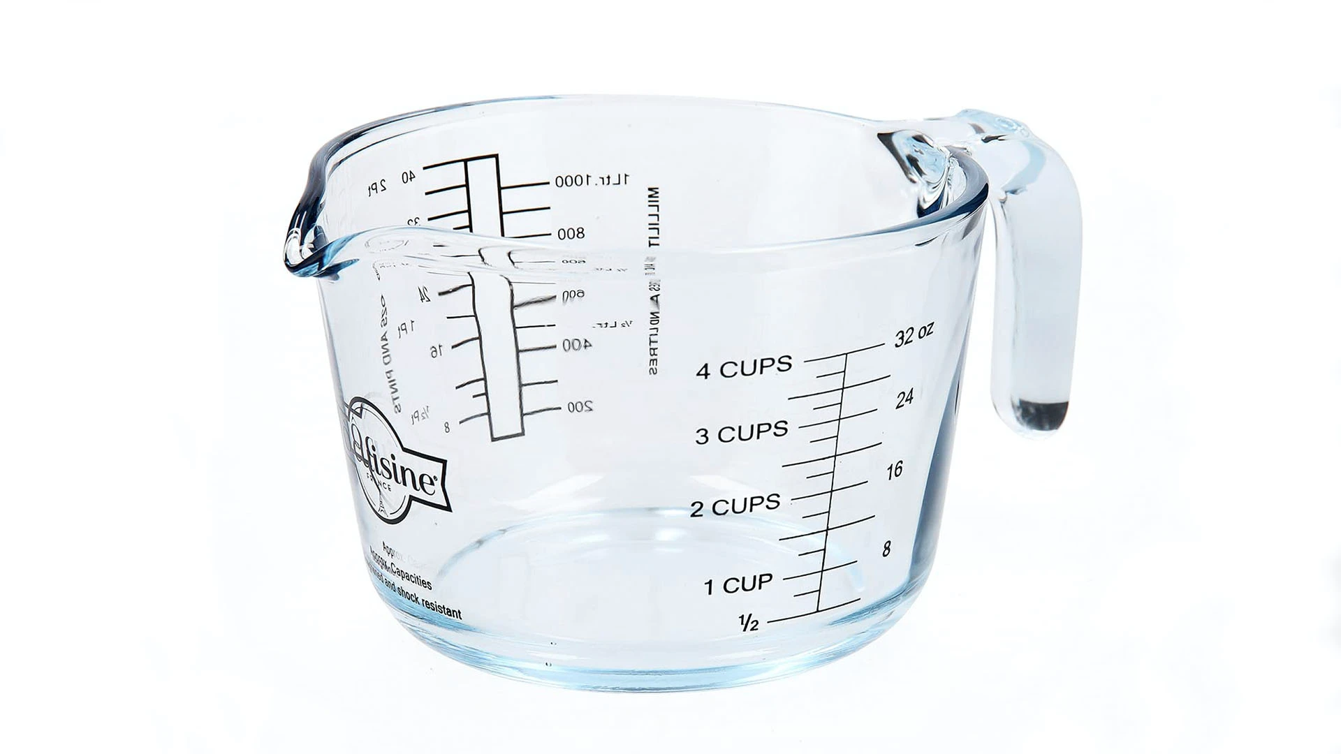 Use a liquid measuring cup for wet ingredients 3 cups = 24 oz